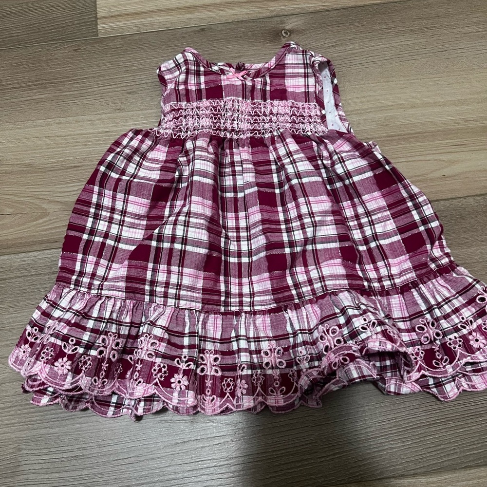 y2k The Children's Place Pink Plaid Dress
